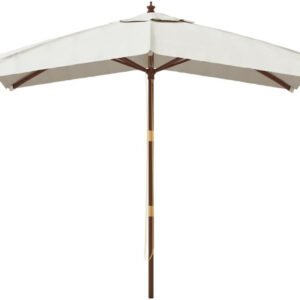 vidaXL Parasol avec mât en bois 300x300x273cm couleur sable Protections solaires extérieures