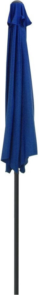 Protections solaires extérieures vidaXL Parasol de balcon demi-cercle 270 x 135 cm bleu