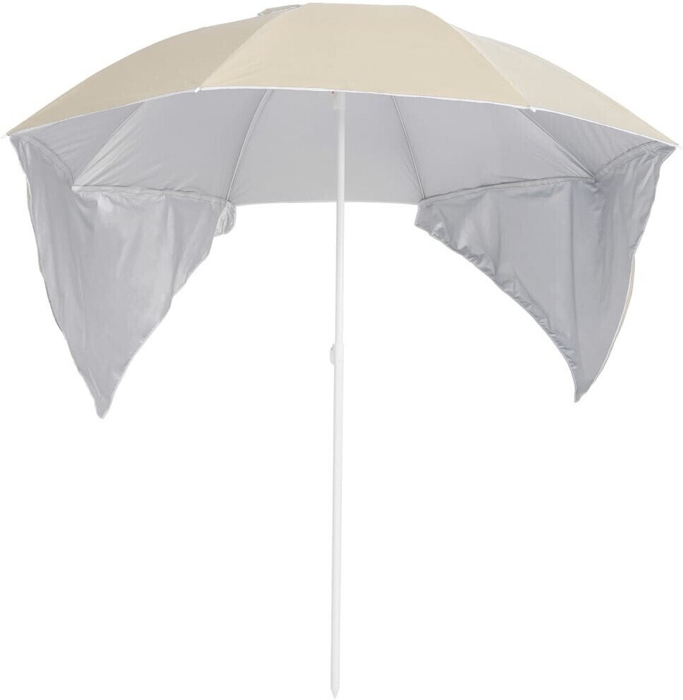 Protections solaires extérieures vidaXL Parasol with side sheets 215 cmsand