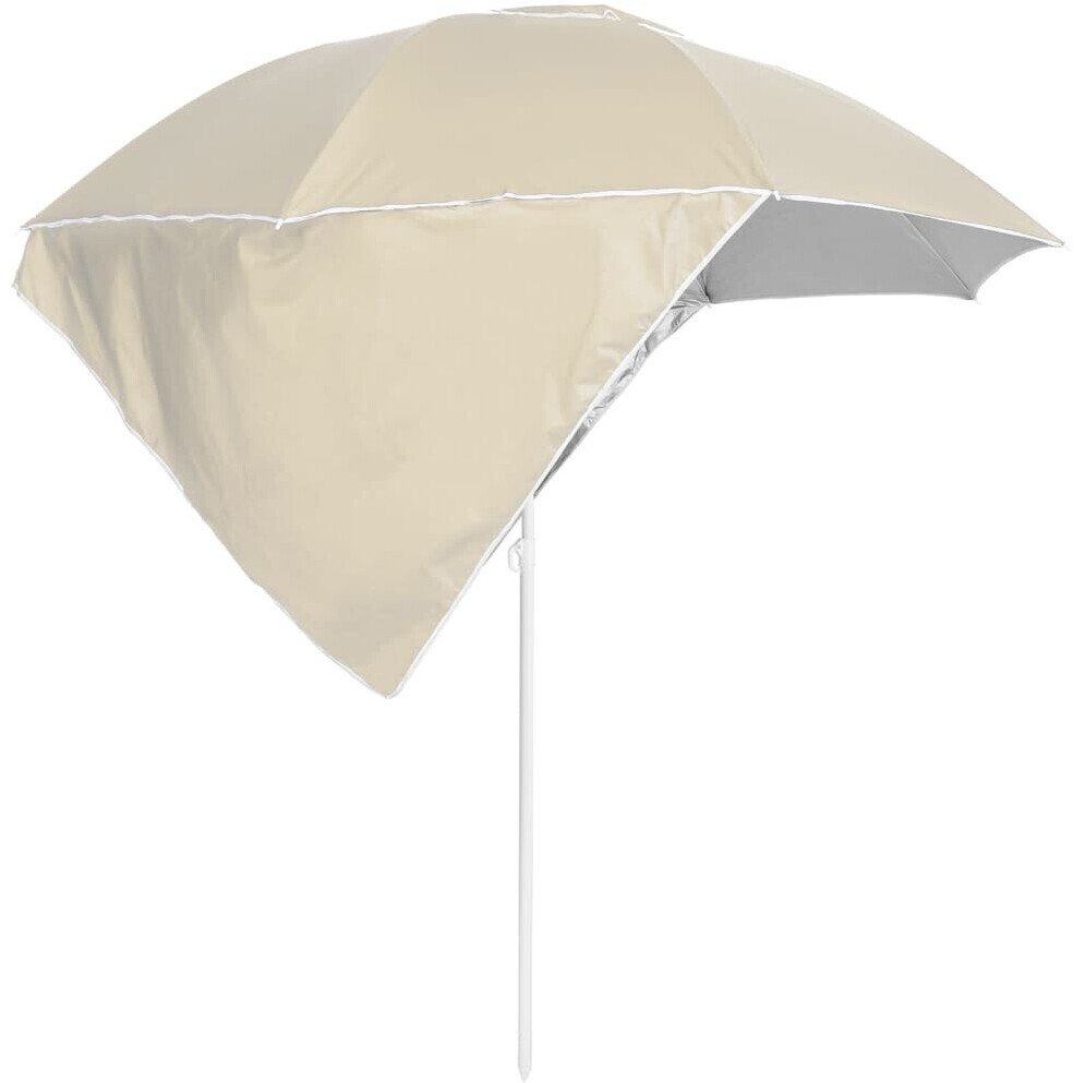 Protections solaires extérieures vidaXL Parasol with side sheets 215 cmsand