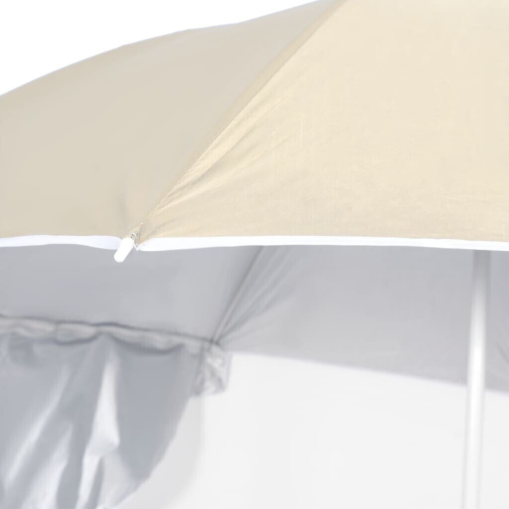 Protections solaires extérieures vidaXL Parasol with side sheets 215 cmsand