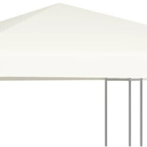 Abris, garages et rangements de jardin vidaXL Pavilion Tent Roof 300 x 300 cmwhite