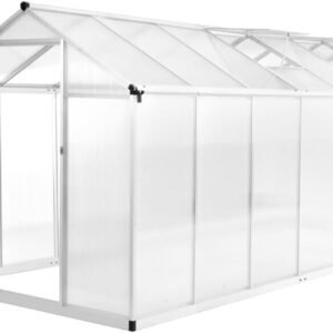 vidaXL Serre aluminium 421 x 190 x 195 cm 15,6 m³ Abris, garages et rangements de jardin
