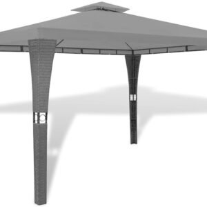 vidaXL Tonnelle avec toit 3 x 4 mgris foncé Abris, garages et rangements de jardin