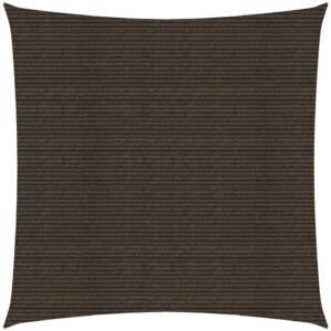 Protections solaires extérieures vidaXL Voile d'ombrage 5 x 5 m carrémarron