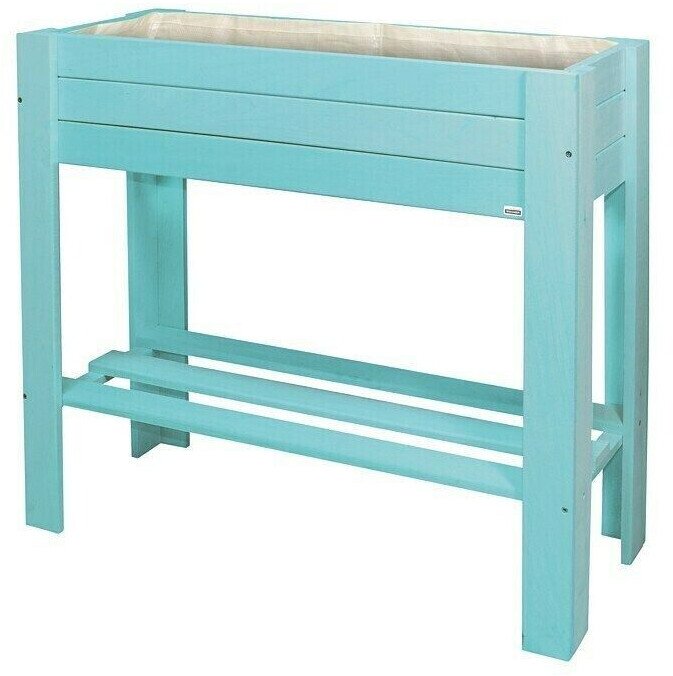 Accessoires pour plantes & fleurs Wagner GreenFamily Raised bed GreenBOX light 83x34,5x70cm Wood Aqua Splash