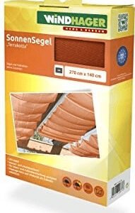 Windhager Voile solaire 420 x 140 cmterracotta Protections solaires extérieures